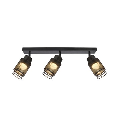 685x211 mm VT-89015 loftlampe 3x6W LED - dekorativ, 3000K, mat sort