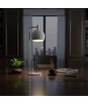 10W dekorativ LED bordlampe - Ø16 x 44 cm, 1200lm, børstet nikkel og hvid, 3000K