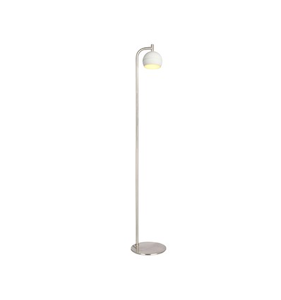 1410 mm VT-89024 gulvlampe 10W - LED, dekorativ, 250x, 3000K, børstet nikkel + hvid