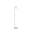 10W designer gulvlampe - 1200lm, 120lm/W, 3000K, børstet nikkel, højde 141cm
