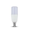 E14 7,5W LED pære - T37, 660lm, 6400K, kold hvid, erstatter 50W