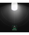 E27 2W ST26 LED pære - Plast, 4000K, filament-look