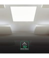60x60 LED Panel, 40W - Højde:33mm, 120 lm/W, 5 års garanti, hvid kant
