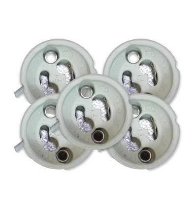 Vt-7888 GU10 - fatning med silikonekabel, pakke med 5 stk