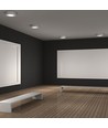 6W Ø9cm LED loftlampe - 4000K, 420lm, hvid kant, rund, inkl. lyskilde