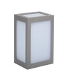 12W LED væglampe, grå - 750lm, 6400K, kold hvid