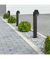 GU10 havelampe med justerbart hoved - Sort, 117cm, IP44, aluminium, uden lyskilde