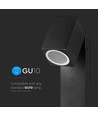 GU10 havelampe med justerbart hoved - Sort, 117cm, IP44, aluminium, uden lyskilde