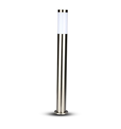 110cm LED havelampe med sensor - E27 fatning, IP44, rustfrit stål, PIR sensor, antracit grå