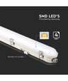 120cm 36W vandtæt komplet LED armatur med nødlys - 120lm/W, IP65, Samsung LED chip, 3 timers batteritid
