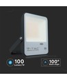 30W LED projektør med skumringsrelæ - Samsung LED chip, 100lm/W, IP65, kold hvid, sort kabinet