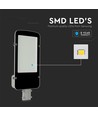 Vt-50st LED gadebelysning 50W - Samsung-chip, 6500K, grå hus