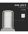 Vt-154st LED gadebelysning 150W - slank, Samsung chip, 6500K, 135lm/W