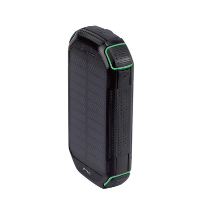 Vt-33333 - 30000mAh, solar, trådløs oplader, powerbank, sort