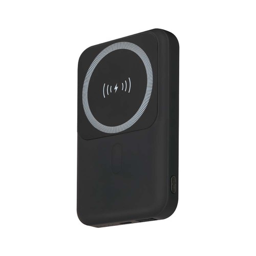 Vt-3529 - 10000mAh magnetisk trådløs powerbank med metalring, sort