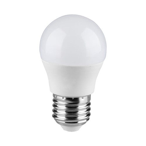G45 VT-290 LED 6,5W E27 - plastpære, Cree chip, 6500K, 6 års garanti