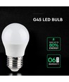 G45 VT-290 LED 6,5W E27 - plastpære, Cree chip, 6500K, 6 års garanti