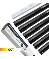 Sort Troldtekt CCT LED Skinnesæt 6x60 cm - Planforsænket, Akustilight inkl. ledninger og driver