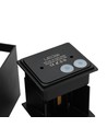 6 stk. 6W CUBIC PRO væglampe - IP65, sort, sløjfbar, justerbar, firkantet, op/ned, inde / ude, inkl. lyskilde