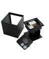 6W CUBIC PRO væglampe - IP65, sort, sløjfbar, justerbar, firkantet, op/ned, inde / ude, inkl. lyskilde