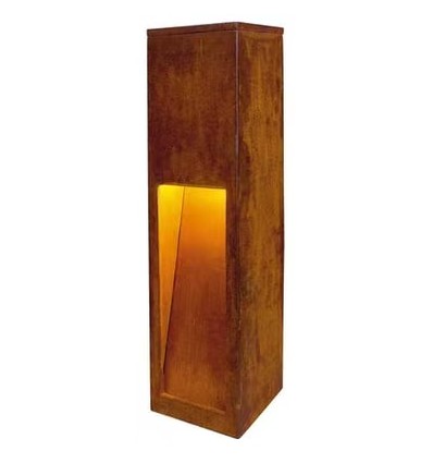 Corten havelampe - 12W, 100 cm, IP65 udendørs, inkl. lyskilde