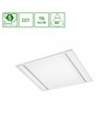 60x60 LED panel, 40W - CCT, indbygningspanel, hvid kant