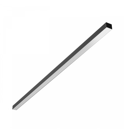 150cm Kontorlampe, Justerbar Watt og CCT - 3 lyskulører, 30W/40W/50W, 5 års garanti, sort