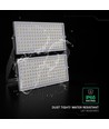 500W LED projektør - 135lm/W, 67.500lm, IP65, sort, udendørs