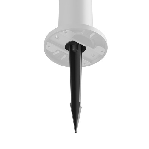 Sort LED havespot til spyd - Aluminium, 59x46x259 mm