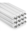 12 stk. V-Tac vandtæt 48W komplet LED armatur - 150 cm, 120lm/W, IP65, gennemfortrådet 230V