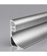 2m LED profil sæt til loftkant / stuk - Alu-farve, Indirekte lys, inkl. diffuser