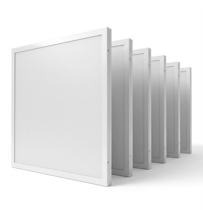 6x LED paneler 60x60 i ramme - 40W, til direkte montering
