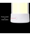 Opladelig RGBIC+CCT LED bord/natlampe - 32cm, Bluetooth, Hvid, touch dæmpbar, IP20 indendørs