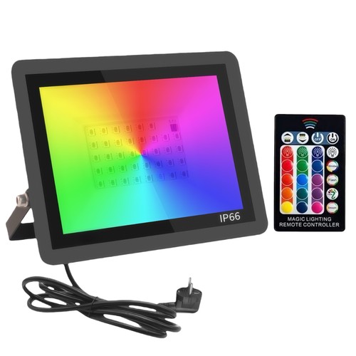 50W RGB projektør - Arbejdslampe, IP66