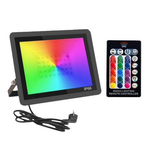 30W RGB projektør - Arbejdslampe, IP66