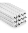 12 stk. V-Tac vandtæt 36W komplet LED armatur - 120 cm, 120lm/W, gennemfortrådet, IP65, 230V