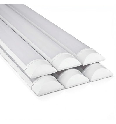 6x V-Tac 40W komplet LED armatur - 120 cm, 3 års producentgaranti, 230V
