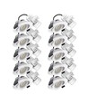 10x LEDlife DimToWarm+CCT RA96, hvid indbygningsspot - Hul: Ø6,8 cm, Mål: Ø8,3 cm, 7W, hvid kant, dæmpbar, 230V
