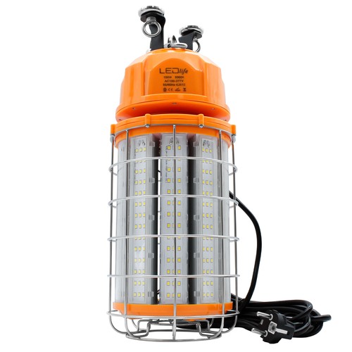 150W Arbejdslys LED med magnet og 5m ledning - 5000K, schuko stik, magnet montering