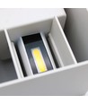 LEDlife CUBIC PRO 6W væglampe - sløjfbar, justerbar, firkantet, op/ned, inde / ude, hvid, IP65, inkl. lyskilde