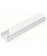10 stk. 60x40 Kabelkanal med tape - Hvid, 60x40mm, Længde 2m
