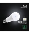A65 VT-2015 LED 15W E27 - plastpære, Cree chip, 6500K, 200°, 6 års garanti