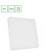 40W Loftslampe, Justerbar Watt og CCT - 3 lyskulører, IP44, 33 x 33cm Firkantet