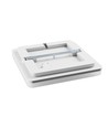 40W Loftslampe, Justerbar Watt og CCT - 3 lyskulører, IP44, 33 x 33cm Firkantet