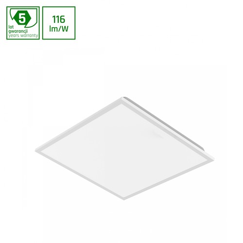 600x600x32 Algine panel 40W - neutral hvid, 230V, 120°, IP40, Biały, Mesh