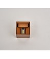 6W CUBIC PRO væglampe - IP65, Corten, sløjfbar, justerbar, firkantet, op/ned, inde / ude, inkl. lyskilde