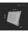 Vt-44109 LED projektør 100W - 4000K, hvidt hus