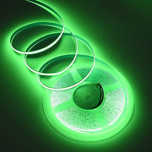 10m 9W/m Grøn COB-LED strip - 24V DC, IP20, 320 LED/m