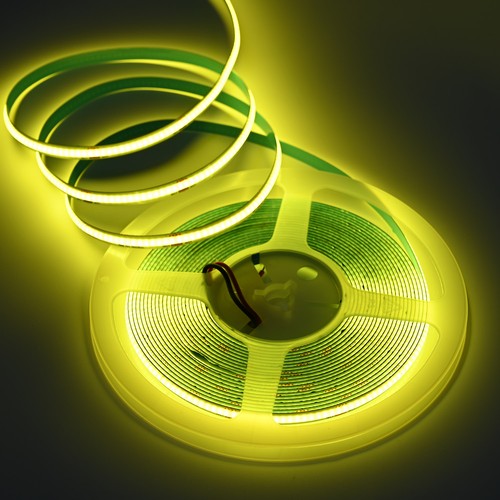 10m 9W/m Gul COB-LED strip - 24V DC, IP20, 320 LED/m