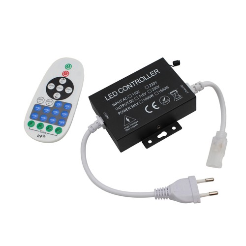 230V WiFi Smart Home dæmper - Inkl. endeprop, til 230V (Slim COB), memory funktion, max 50 m